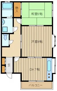 メゾン浜野【1階】の間取り