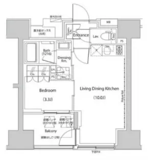 東京都中央区日本橋久松町【マンション】の間取り