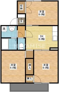 メゾンド山下II【2階】の間取り
