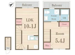 プライムガーデン東武練馬【2階】の間取り