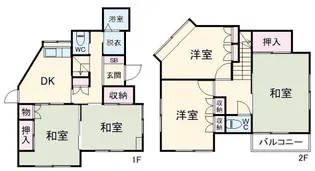 茨城県古河市尾崎【一戸建】の間取り