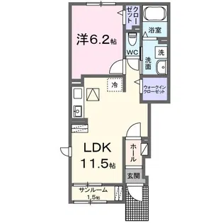 サンリット本郷III【1階】の間取り