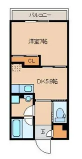 イーストフォート【8階】の間取り