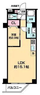 ARCOBALENO DAISHIMAE【3階】の間取り