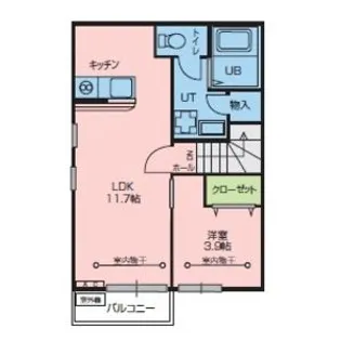ブロムストラB棟【2階】の間取り