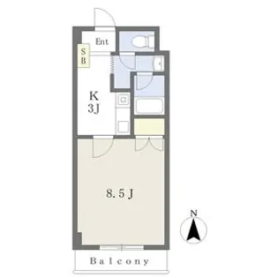 福島県福島市伏拝字台田【マンション】の間取り