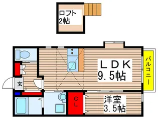 ソラーナ【2階】の間取り