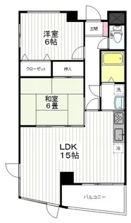 コンフォート宮城野【7階】の間取り
