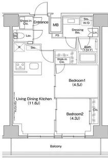 東京都台東区下谷2【マンション】の間取り