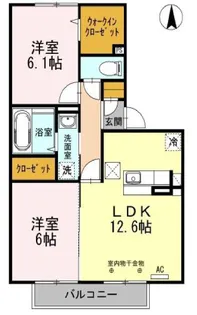 パウロニアC【1階】の間取り