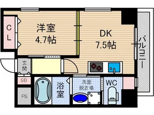 アルバートパーク【3階】の間取り