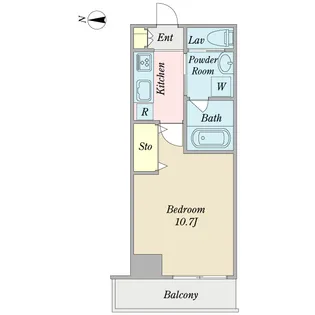アークヒルズ英【7階】の間取り