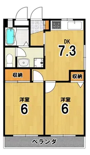 フロンティルイケダ【1階】の間取り
