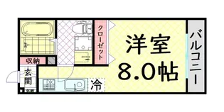 フェリオ南津守【4階】の間取り