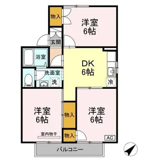 パークサイド吉敷 B棟【2階】の間取り
