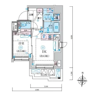リヴシティ本所吾妻橋【2階】の間取り