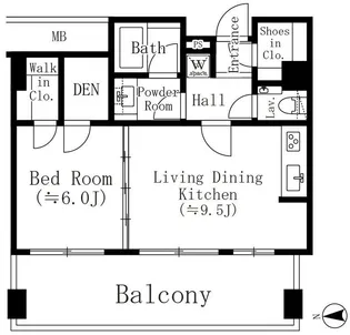 錦町トラッドスクエア【15階】の間取り