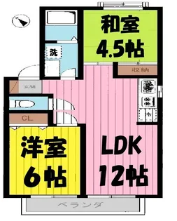サンライトハイツ2【2階】の間取り