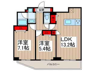 HF押上レジデンス【7階】の間取り