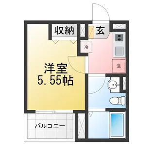 IXO浅間町【3階】の間取り