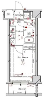 ラフィスタ品川ベイ【3階】の間取り