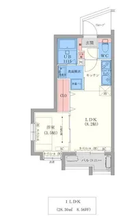 M THE ONE USUKI【5階】の間取り