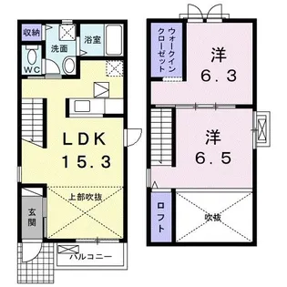 キャッスル E【1階】の間取り