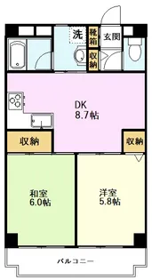 T s garden一橋学園【5階】の間取り