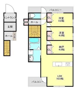 K-AT KOMABA【2階】の間取り