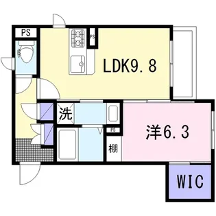 クラージュ【2階】の間取り