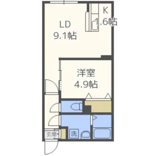 カサトレス白石【3階】の間取り