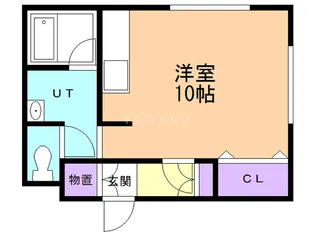 コーポミヤビB【2階】の間取り