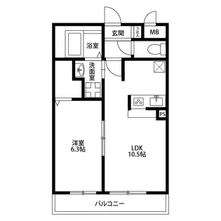 アムール八籏【1階】の間取り