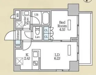 ロイジェント西新井【2階】の間取り