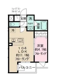 gute Wohnung 北千住【1階】の間取り