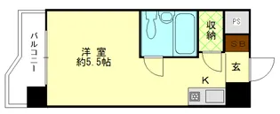 勝どきハイデンス【8階】の間取り