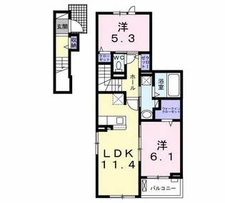 マルシェIII【2階】の間取り