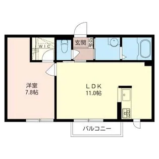 ル・サンク A棟【1階】の間取り