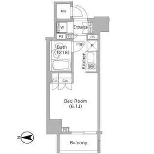 コンフォリア文京春日【2階】の間取り