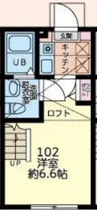 ブリックコート横浜【1階】の間取り