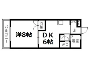 ベルトピア上島【1階】の間取り