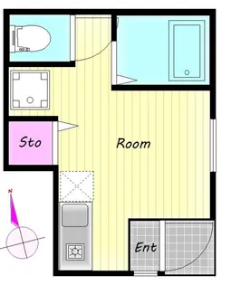 グロース西巣鴨【1階】の間取り