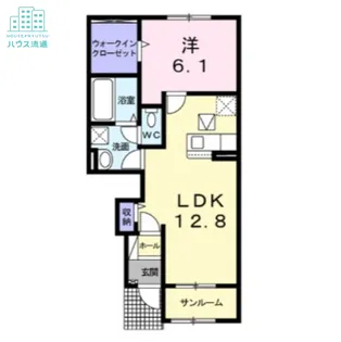 スカイ福重【1階】の間取り
