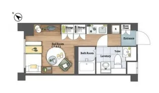 ジニア不動前【4階】の間取り