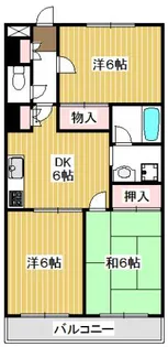 ビューヴィラ石神【3階】の間取り