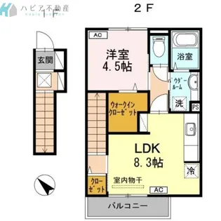 飯島コーポ【2階】の間取り