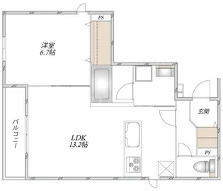 (仮称)足立区谷中メゾン【2階】の間取り