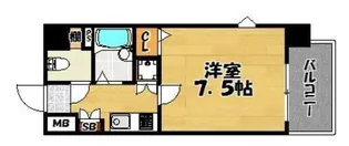 ピュアドームアリオス博多【2階】の間取り