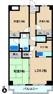 ウィステリア ヴィラ【2階】の間取り