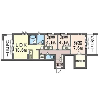 GRAND CREST【2階】の間取り